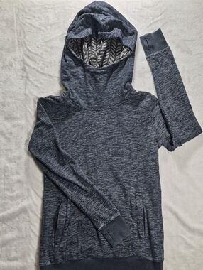 Volcom Heathered Navy Cowl Pullover Hoodie